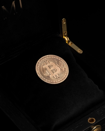 Сувенирная золотая монета bitcoin Арт: 808 Сувенирная золотая монета bitcoin Арт: 808